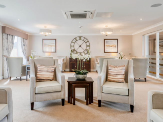 the lodge lounge area