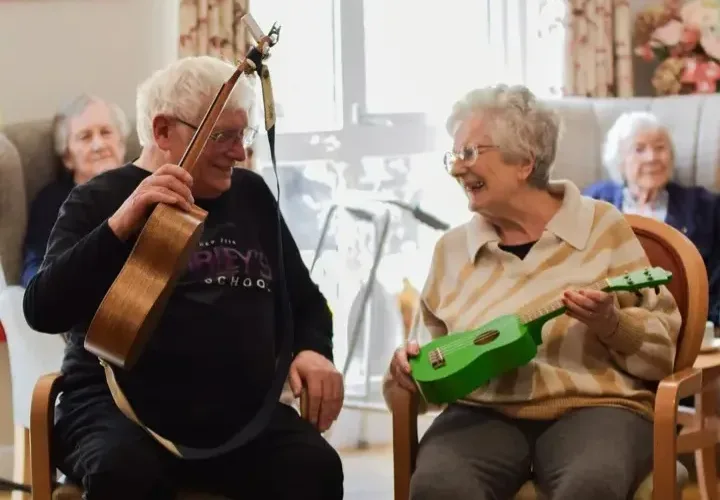 Four Acres Residents Learn the Ukulele: A Melodic Journey Begins! 8 20240614 183639 jpg