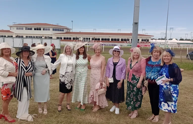 Crowstone House Hosts Unforgettable Ladies Day at Chelmsford Race Course 4 ladies day everyone on the grass before going in