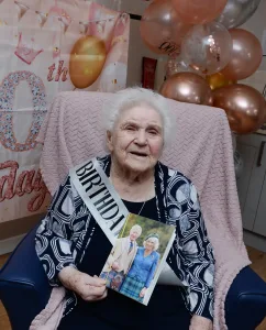 NRRA Gwen Burrow 100th birthday 01 YOR Kerrie Leanne Simms scaled e1740412852448