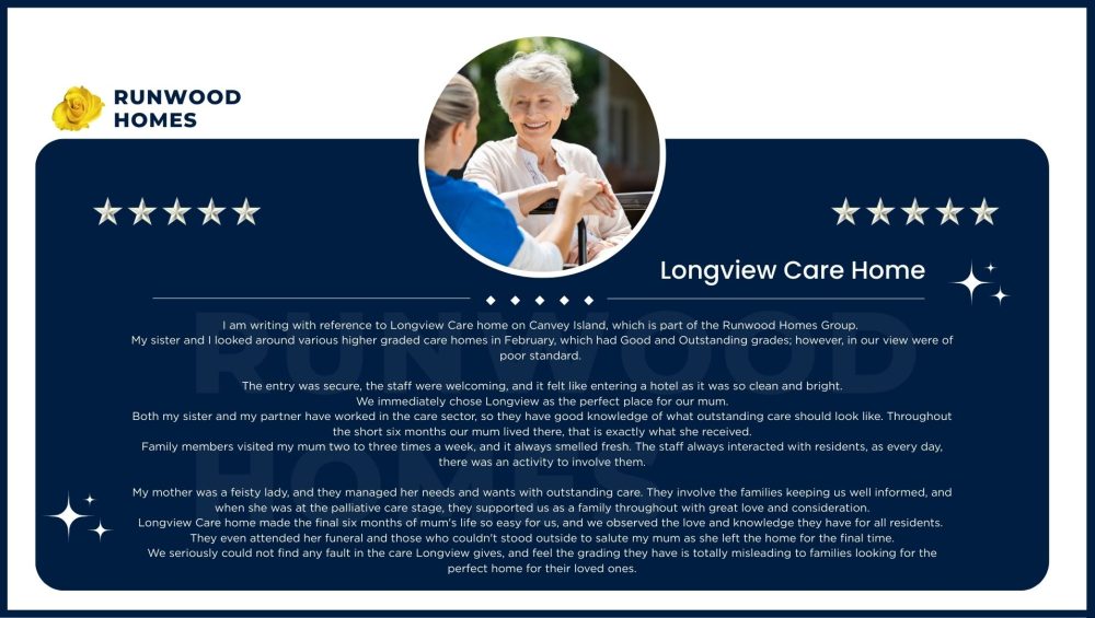 A Touching Review for Longview Care Home 1 Positive Reviews
