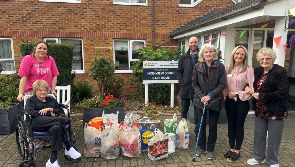 Highview Lodge Care Home Receives Generous Harvest Festival Donation from Gadevalley School 1 Harvest festival Manager Highview
