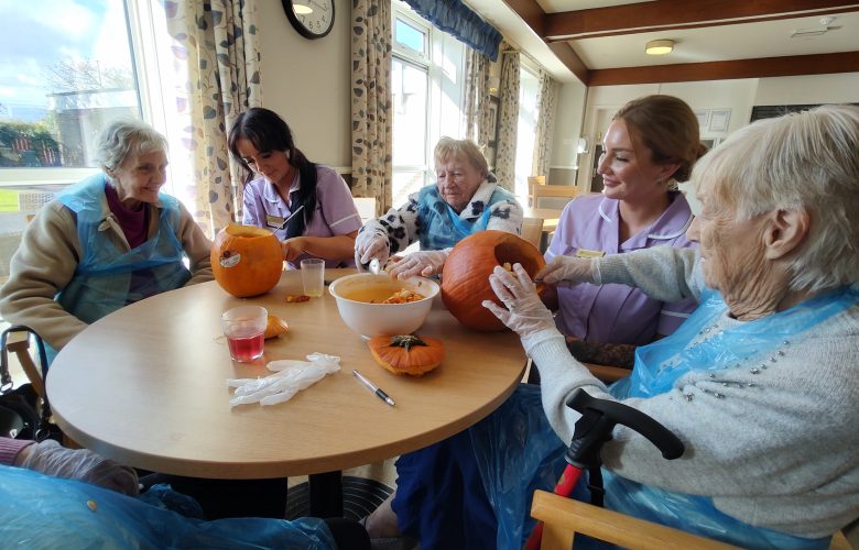 Oldfield House Care Home Residents Celebrate Halloween with Pumpkin Carving Fun 6 IMG 20251024 131631533 HDR Wellbeing Oldfield