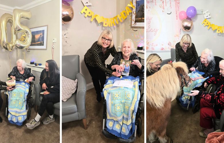 Windmill House Celebrates Resident Yvonne’s Remarkable 105th Birthday 4 Press release images collage templates 12