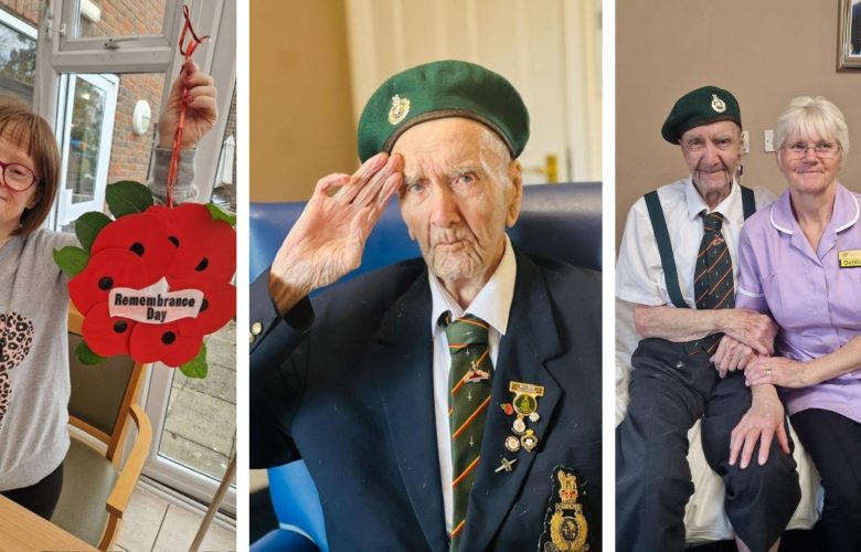 Elizabeth House Care Home Honors Remembrance Sunday with Resident in Royal Marines Uniform 9 Press release images collage templates 29