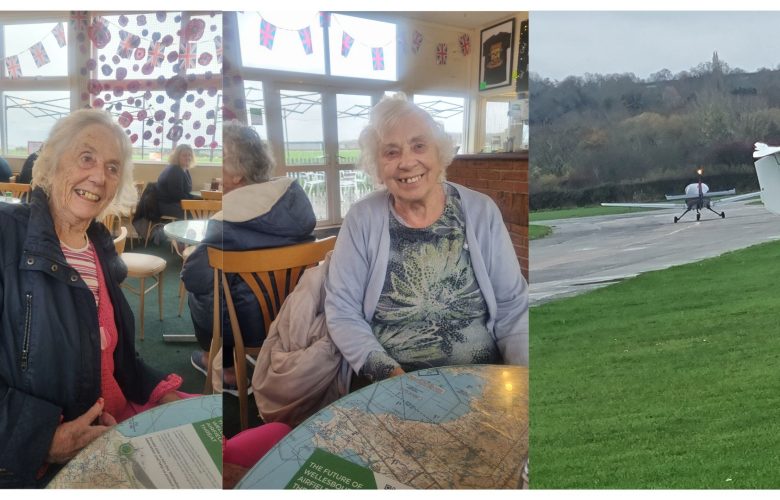 Four Acres Care Home Take a Trip to Wellesbourne Airfield Café 7 Press release images collage templates 86