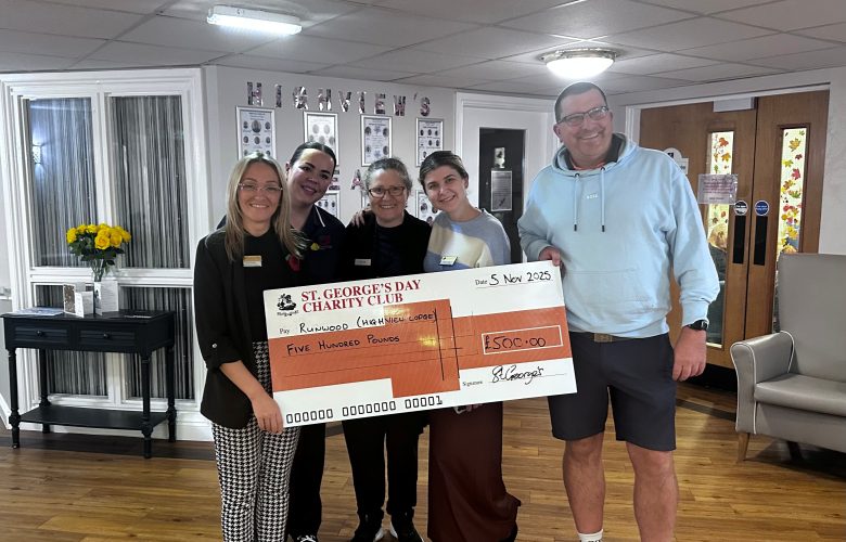 Highview Lodge Receives Generous £500 Donation from St George’s Day Charity 5 St Georges Day charity donation