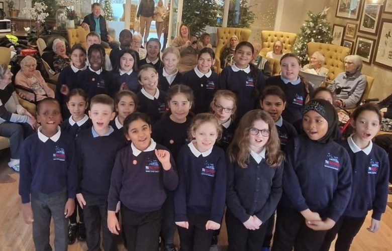Ivy Court Welcomes Hexthorpe Primary School for Heart-Warming Christmas Carol Visit 4 Press release images collage templates 2