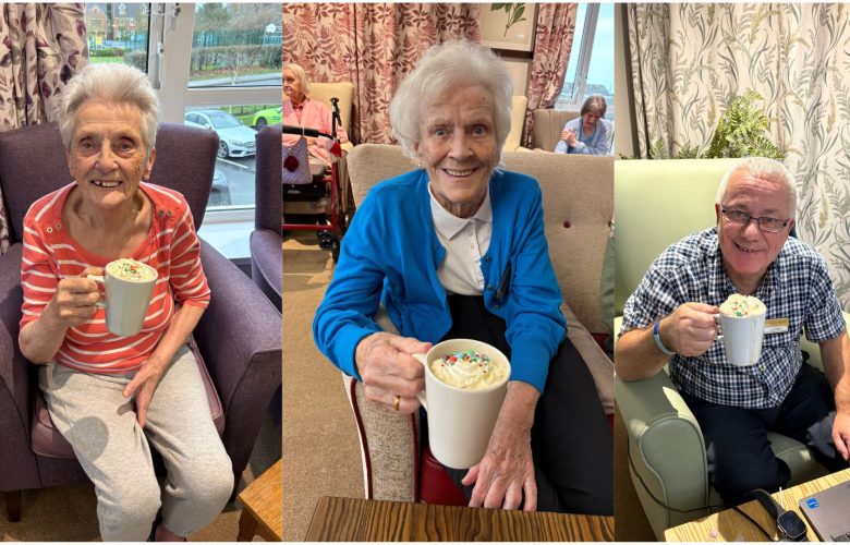 Festive Hot Chocolate & Christmas Movie Afternoon Brings Smiles to Residents and Staff 5 Press release images collage templates 6