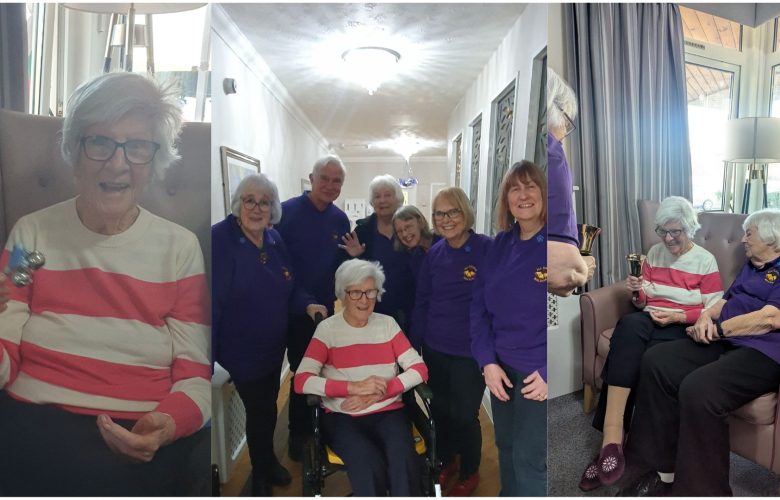 All Saints Bell Ringers Reunite with Former Founder During Heart-Warming Visit to Brewster House 2 Press release images collage templates