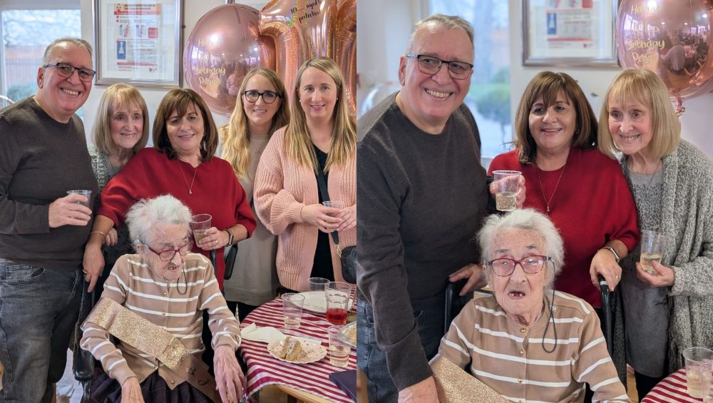 Bennett Lodge Celebrates Resident Peggy’s 101st Birthday 1 Press release images collage templates 2026 02 02T115034.291