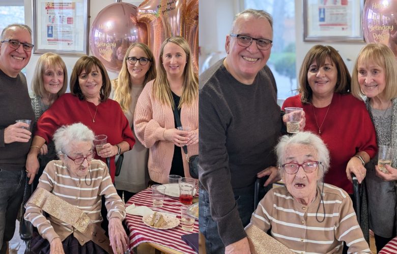 Bennett Lodge Celebrates Resident Peggy’s 101st Birthday 8 Press release images collage templates 2026 02 02T115034.291