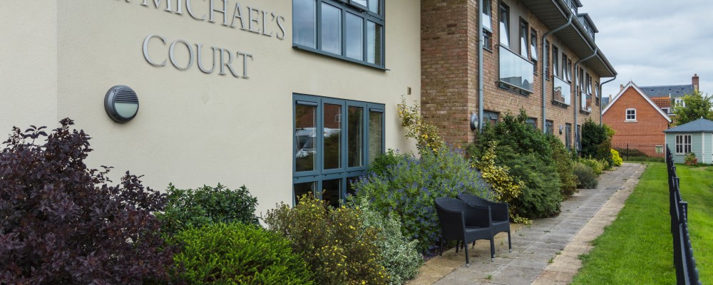 St Michael's Court Care Home exterior, Aylsham, Norfolk