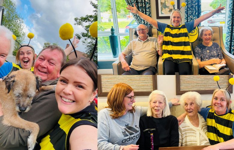 Rose House Care Home Celebrates National Bee Day with Joyful Afternoon Tea 11 Press release images collage templates 2026 05 21T100230.673