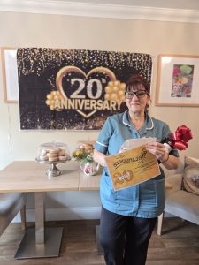 Woodbury Court Celebrates Housekeeper Stella's 20 Years of Service 2 STELLA 1 Manager Woodbury