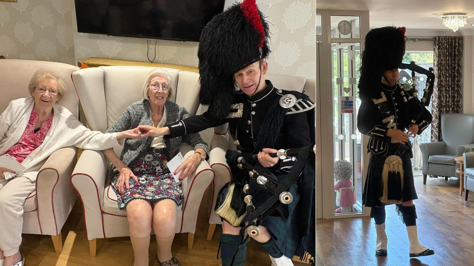 Press release images Bagpipes Visit